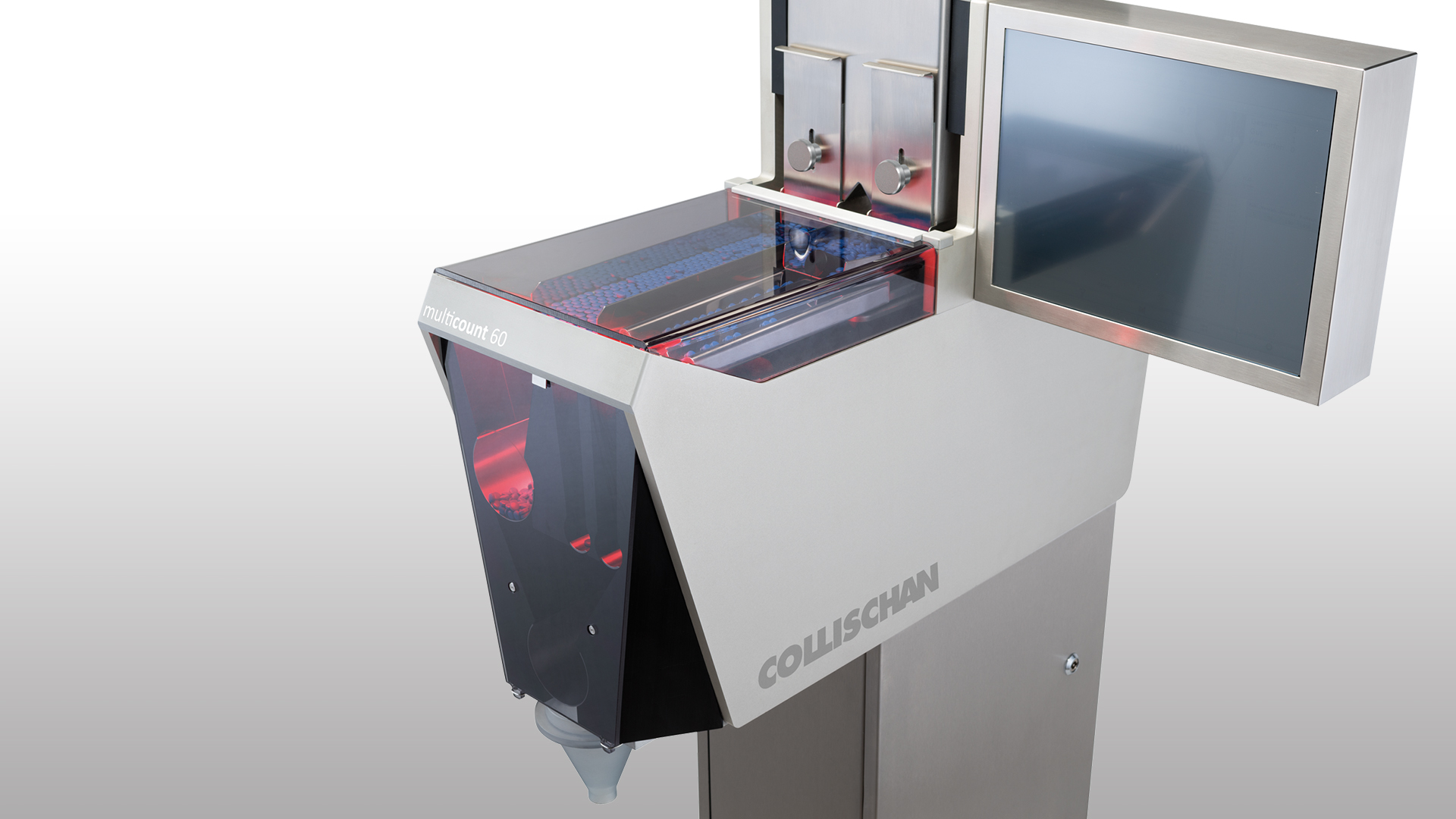The technically optimized, formally minimized design concept of the tablet counting machine multicount60 from Collischan convinced the jury! HighSpeed ​​tablet counting machine multicount60 from Collischan receives iF Product Design Award! Collischan - iF Product Design Award 2015 - design award - designship GmbH - Product design - Industrial design - Machine design - Interface design - iF world design index - Top 25 Industry - Top 100 design studios worldwide - we love design