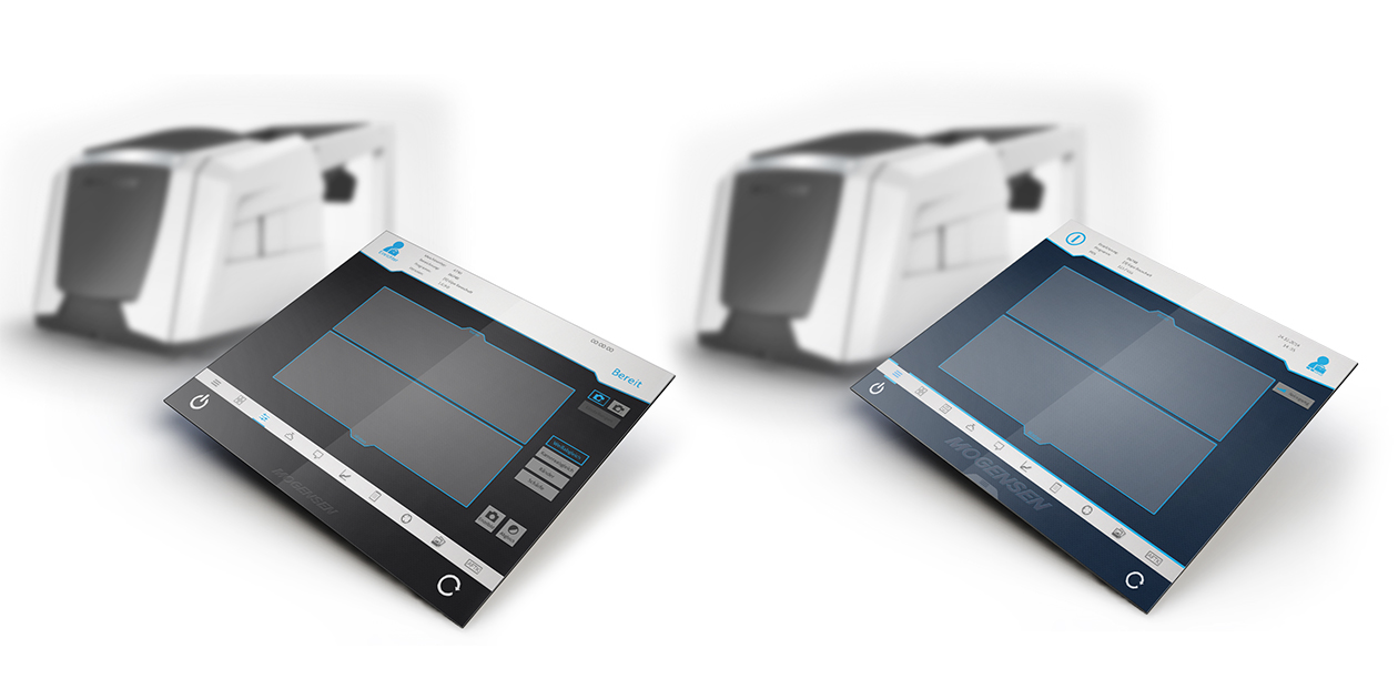 Concept development for the user interface of the MSORT glass recycling system from Mogensen. Mogensen - MSORT glass recycling plant - GUI - Design studies - Interface - designship GmbH - Product design - Industrial design - Machine design - Interface design - iF world design index - Top 25 Industry - Top 100 design studios worldwide - we love design