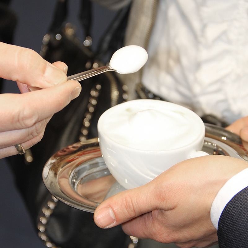 Creamy cappuccino served on a silver tray! The audience at internorga 2015 can convince themselves of the professional quality of the coffee from WMF espresso. The award-winning semi-automatic machine from WMF will be presented at the internorga trade fair. Internorga 2015 - Messe -red dot award 2015 - best of the best - design award - designship GmbH - Product design - Industrial design - Interface design - iF world design index - Top 25 Industry - Top 100 design studios worldwide - we love design