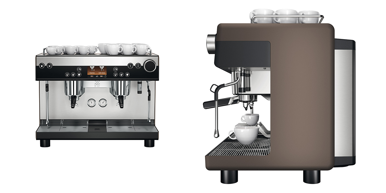 Mit Designqualität und wegweisende Gestaltung verbindet die neue "WMF espresso" Modernität und Technikführerschaft mit dem Flair eines traditionellen Siebträgers. Zwei halbautomatisch angesteuerte Siebträger ermöglichen auch in hoch frequentierten Situationen den perfekten Kaffee! Eine automatische, sowie eine manuelle Dampflanze lassen den Kaffee-Kreationen keine Wünsche offen. Auch einen beheizten Tassentisch bringt der moderne Halbautomat, und behält damit den Flair eines traditionellen Siebträgers. WMF espresso - Siebträger - Kaffee-Halbautomat - iF Design Award 2015 - red dot award 2015 - best of the best - designship GmbH - Produktdesign - Industriedesign - Maschinendesign - Interfacedesign - iF world design index - Top 25 Industry - Top 100 design studios worldwide - we love design